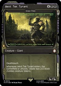West Tek Tyrant - Grave Titan (Showcase) (Surge Foil) (NM Foil) [Fallout]