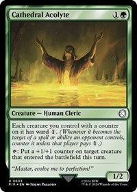Cathedral Acolyte (Surge Foil) (NM Foil) [Fallout]