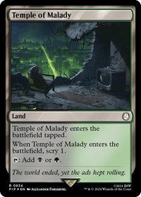Temple of Malady (Surge Foil) (NM Foil) [Fallout]