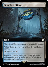 Temple of Deceit (Extended Art) (NM Foil) [Fallout]