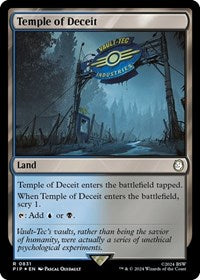 Temple of Deceit (Surge Foil) (NM Foil) [Fallout]