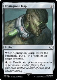 Contagion Clasp (Surge Foil) (NM Foil) [Fallout]