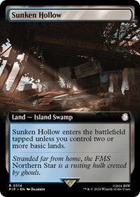 Sunken Hollow (Extended Art) (NM Nonfoil) [Fallout]