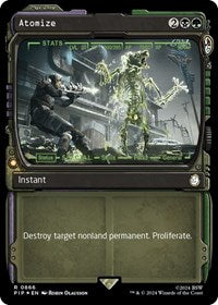 Atomize (Showcase) (Surge Foil) (NM Foil) [Fallout]
