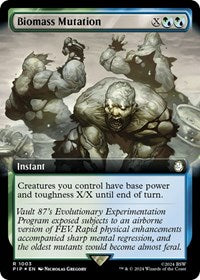 Biomass Mutation (Extended Art) (Surge Foil) (NM Foil) [Fallout]