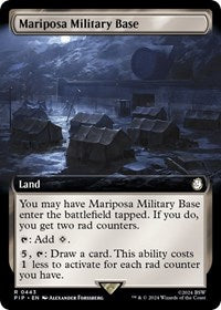 Mariposa Military Base (Extended Art) (NM Nonfoil) [Fallout]