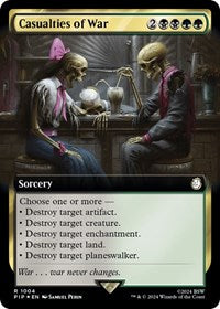Casualties of War (Extended Art) (Surge Foil) (NM Foil) [Fallout]