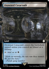 Drowned Catacomb (Extended Art) (Surge Foil) (NM Foil) [Fallout]