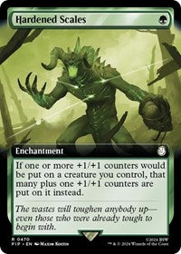 Hardened Scales (Extended Art) (NM Nonfoil) [Fallout]