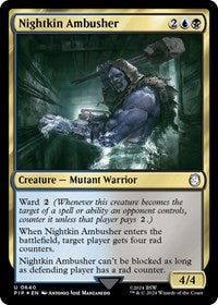 Nightkin Ambusher (Surge Foil) (NM Foil) [Fallout]