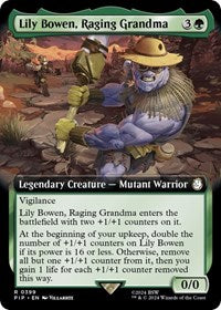 Lily Bowen, Raging Grandma (Extended Art) (NM Nonfoil) [Fallout]