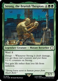 Strong, the Brutish Thespian (Surge Foil) (NM Foil) [Fallout]