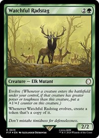 Watchful Radstag (Surge Foil) (NM Foil) [Fallout]