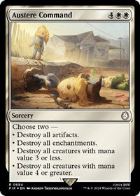 Austere Command (Surge Foil) (NM Foil) [Fallout]