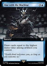 One with the Machine (Extended Art) (NM Foil) [Fallout]