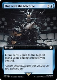 One with the Machine (Extended Art) (Surge Foil) (NM Foil) [Fallout]