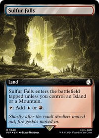 Sulfur Falls (Extended Art) (Surge Foil) (NM Foil) [Fallout]
