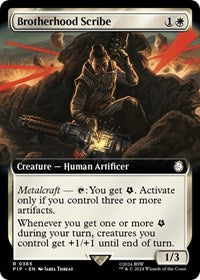 Brotherhood Scribe (Extended Art) (NM Foil) [Fallout]