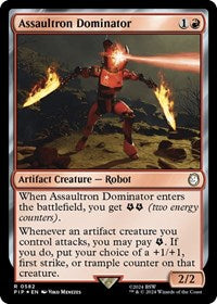 Assaultron Dominator (Surge Foil) (NM Foil) [Fallout]