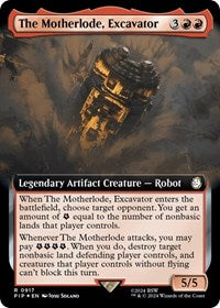 The Motherlode, Excavator (Extended Art) (Surge Foil) (NM Foil) [Fallout]