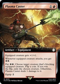 Plasma Caster (Extended Art) (Surge Foil) (NM Foil) [Fallout]