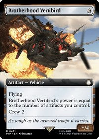 Brotherhood Vertibird (Extended Art) (NM Nonfoil) [Fallout]