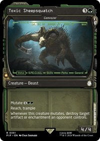 Toxic Sheepsquatch - Gemrazer (Showcase) (NM Foil) [Fallout]