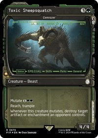 Toxic Sheepsquatch - Gemrazer (Showcase) (Surge Foil) (NM Foil) [Fallout]