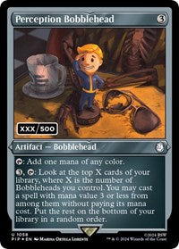 Perception Bobblehead (Serial Numbered) (NM Foil) [Fallout]