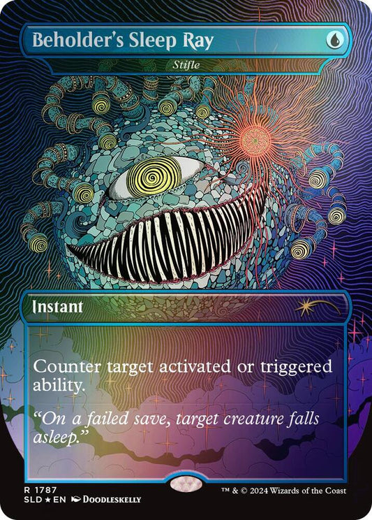 Beholder's Sleep Ray - Stifle (NM Rainbow Foil) [Secret Lair Drop Series]