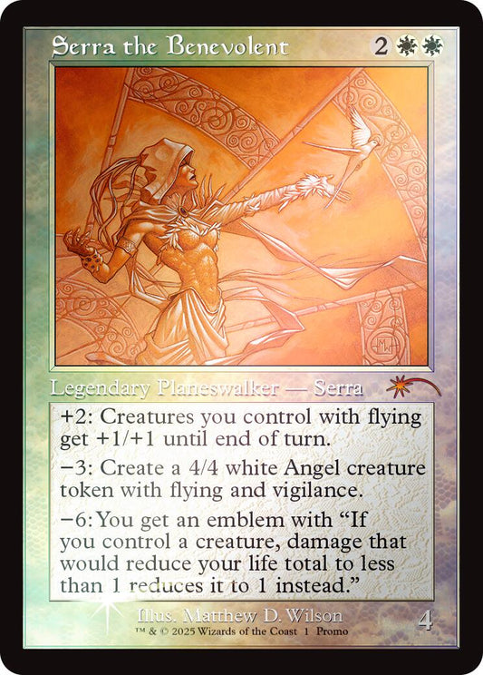 Serra the Benevolent (Retro Frame, NM Foil) [Secret Lair Drop Series]