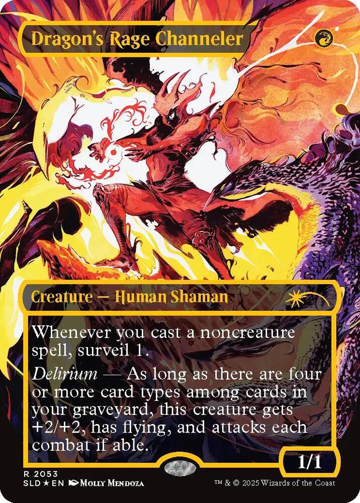 Dragon's Rage Channeler (2053) (NM Raised Foil) [Secret Lair Drop Series]