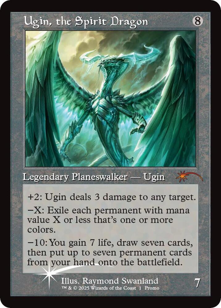 Ugin, the Spirit Dragon (Retro Frame, NM Foil) [Secret Lair Drop Series]