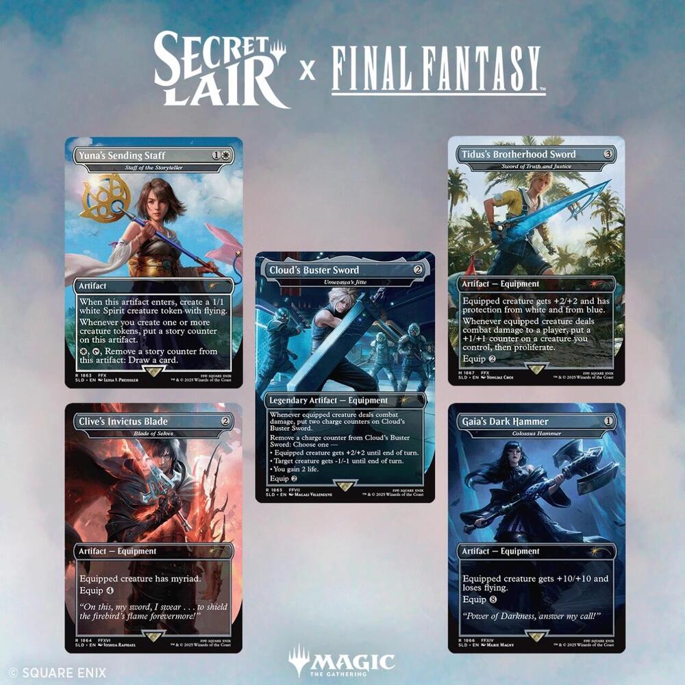 Secret Lair x FINAL FANTASY: Weapons - EN Non-Foil Edition