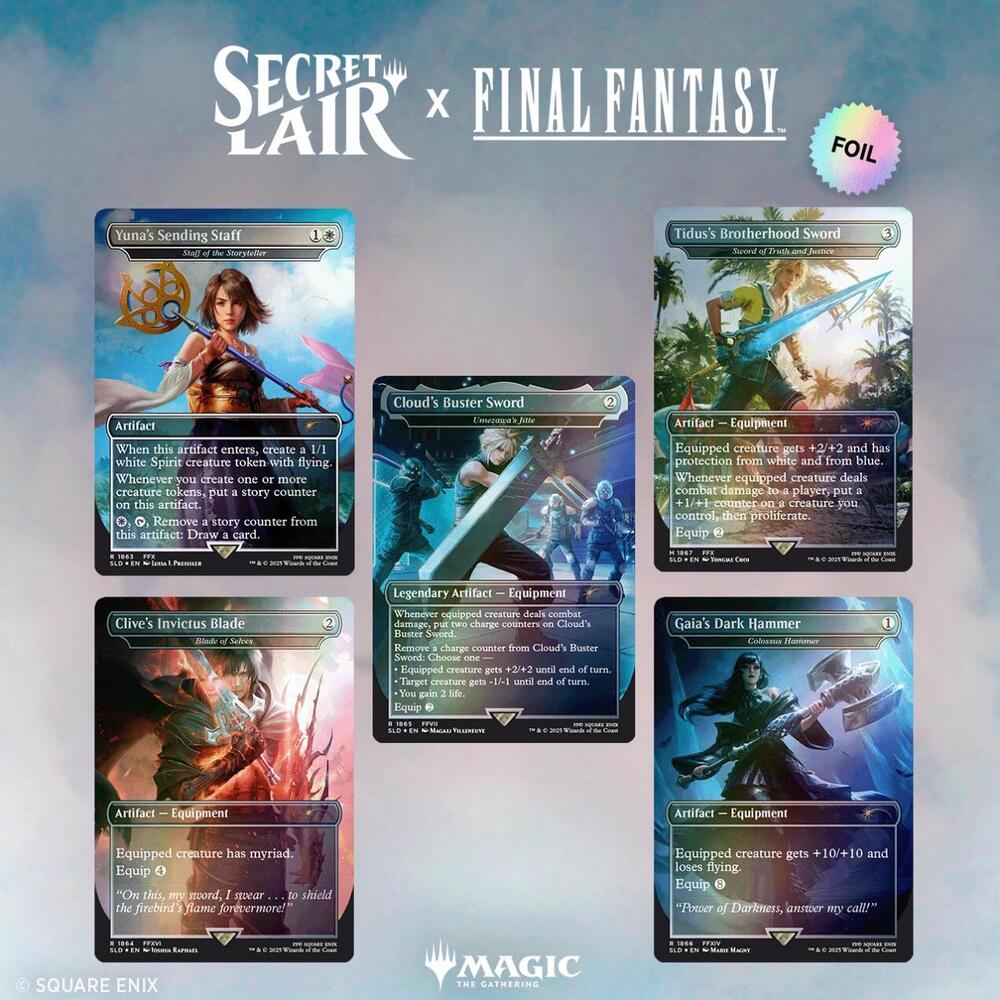 Secret Lair x FINAL FANTASY: Weapons - EN Rainbow Foil Edition