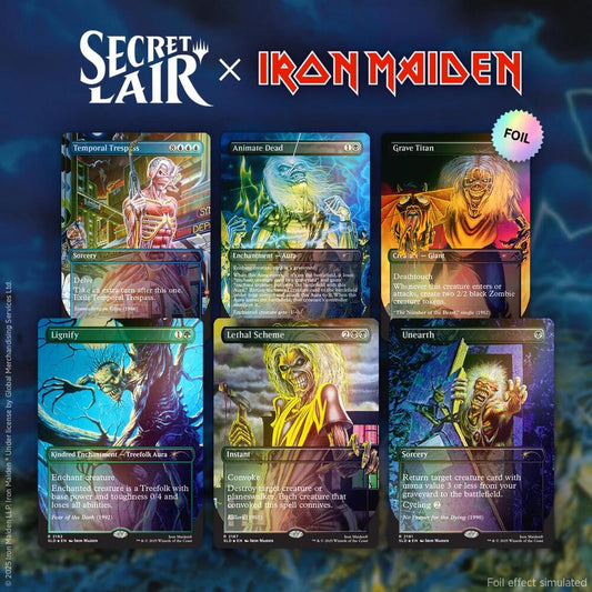 Secret Lair x Iron Maiden: Album Art - Rainbow Foil Edition
