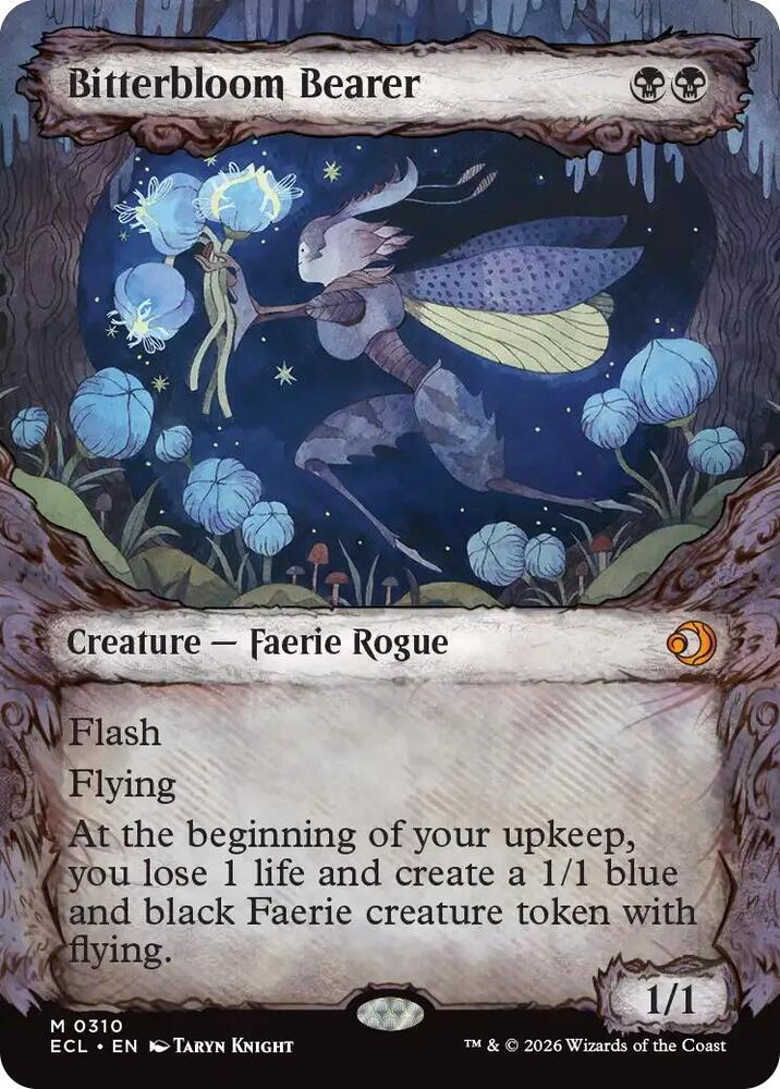 Bitterbloom Bearer (Showcase, NM Foil) [Lorwyn Eclipsed]