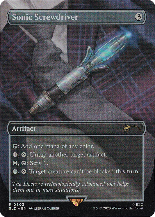Sonic Screwdriver (NM Foil) [Secret Lair Drop Series]