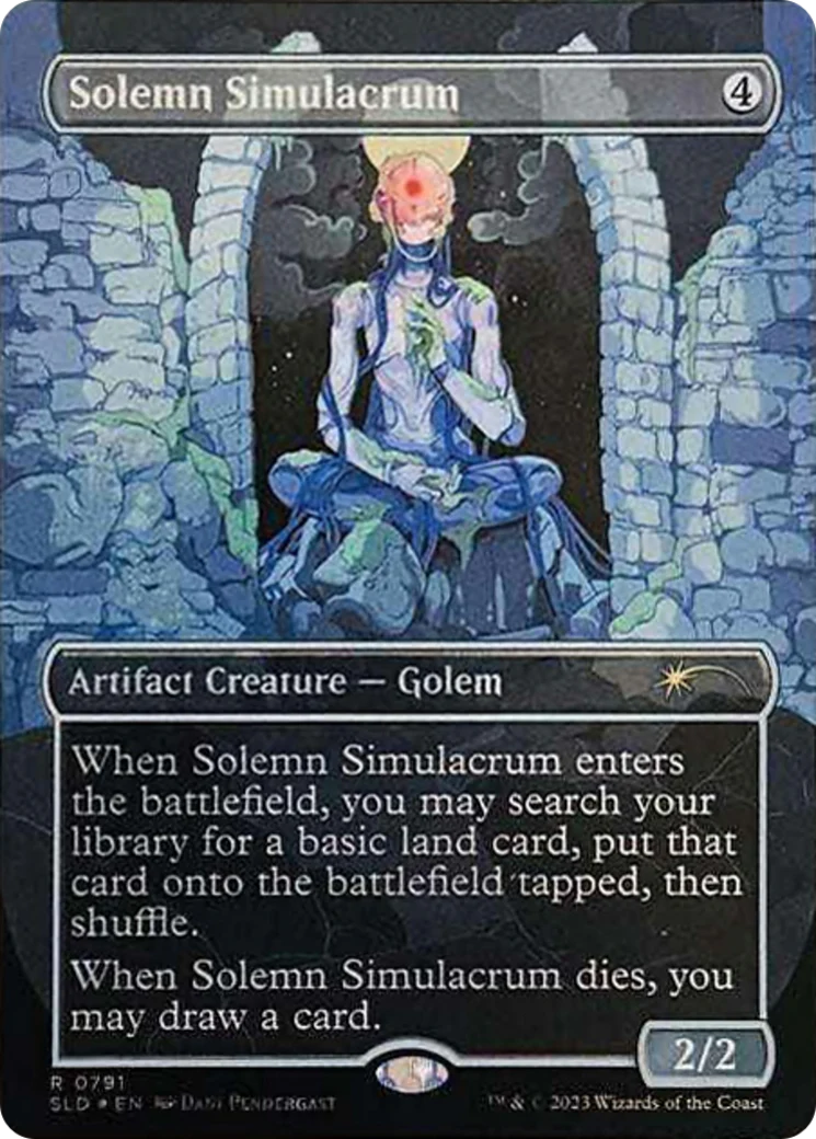 Solemn Simulacrum (0791) (NM Galaxy Foil) [Secret Lair Drop Series]