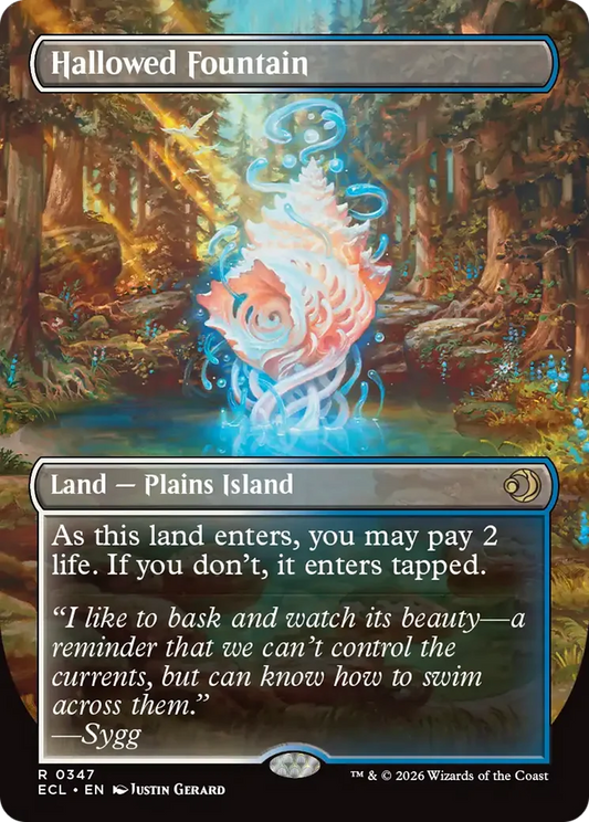Hallowed Fountain (Borderless, NM Foil) [Lorwyn Eclipsed]