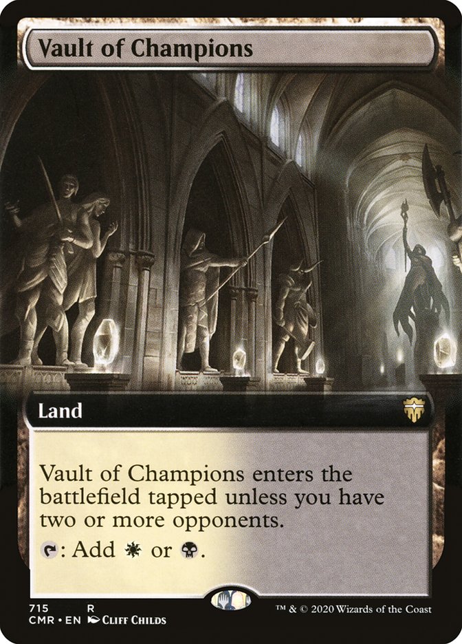 Vault of Champions (Extended Art, NM Foil) [Commander Legends]