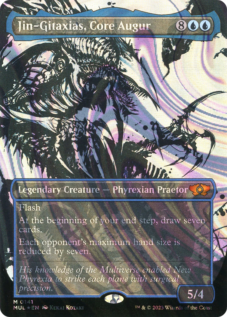 Jin-Gitaxias, Core Augur (German NM Halo Foil) [Multiverse Legends]