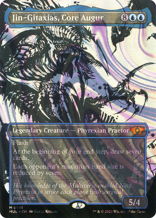 Jin-Gitaxias, Core Augur (German NM Halo Foil) [Multiverse Legends]