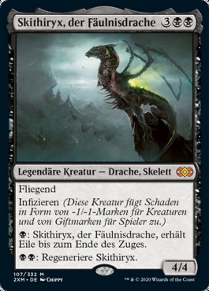 Skithiryx, the Blight Dragon (German, NM Nonfoil) [Double Masters]