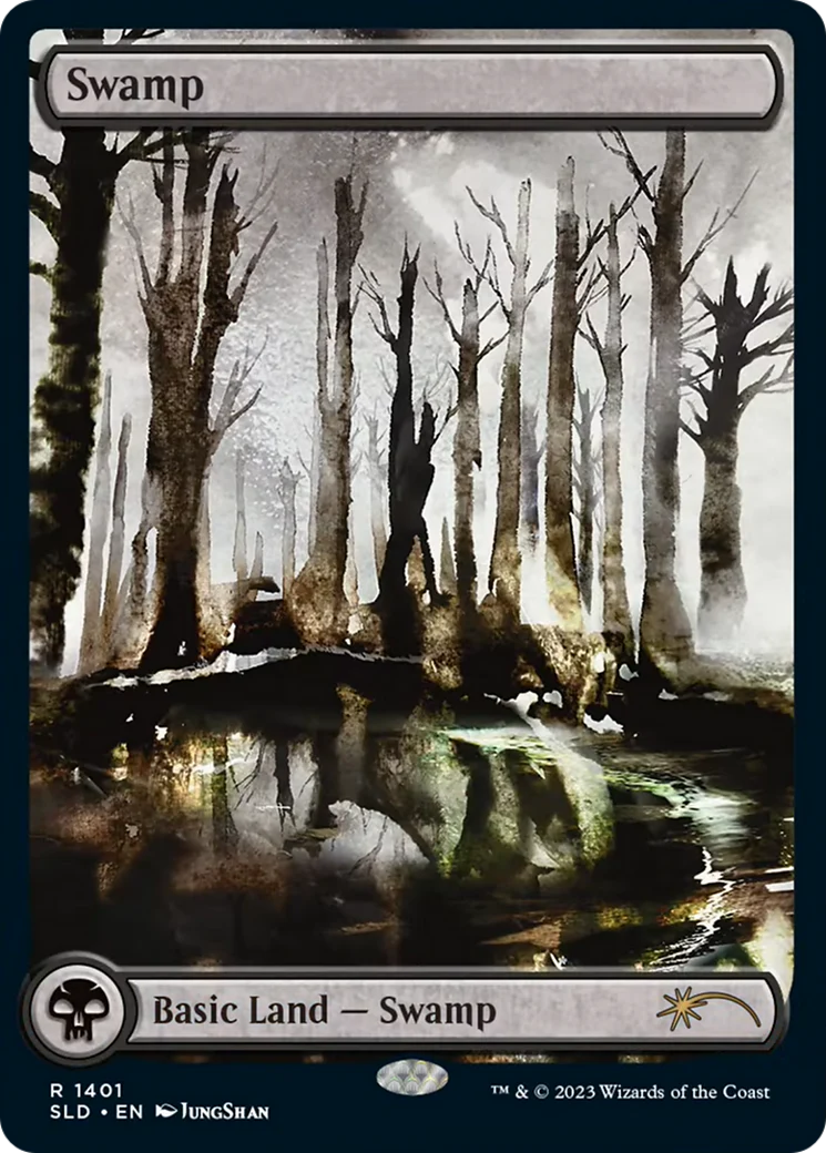 Swamp (1401) (NM Foil) [Secret Lair Drop Series]