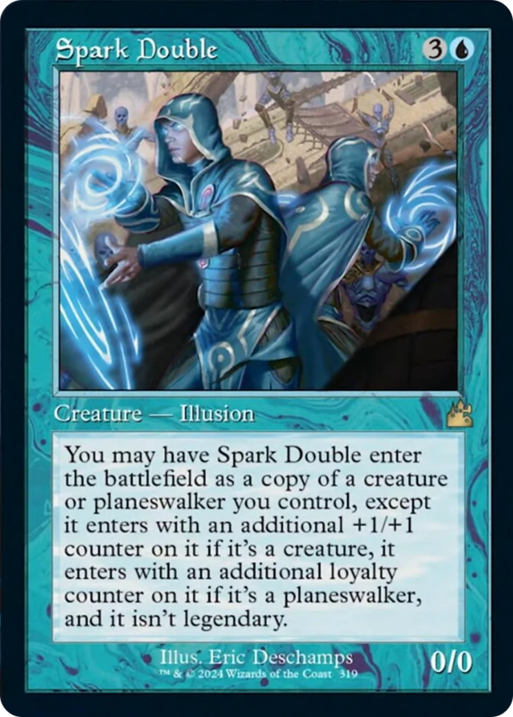 Spark Double (Retro Frame, NM Foil) [Ravnica Remastered]
