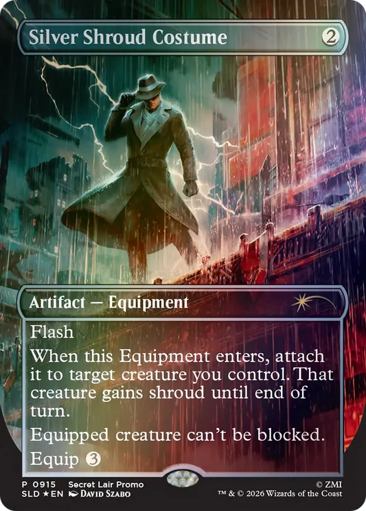 Silver Shroud Costume (NM Foil) [Secret Lair Drop Series]