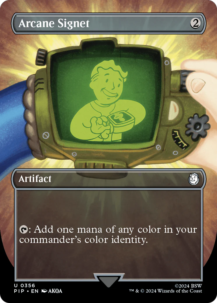 Arcane Signet (Borderless, NM Foil) [Fallout]