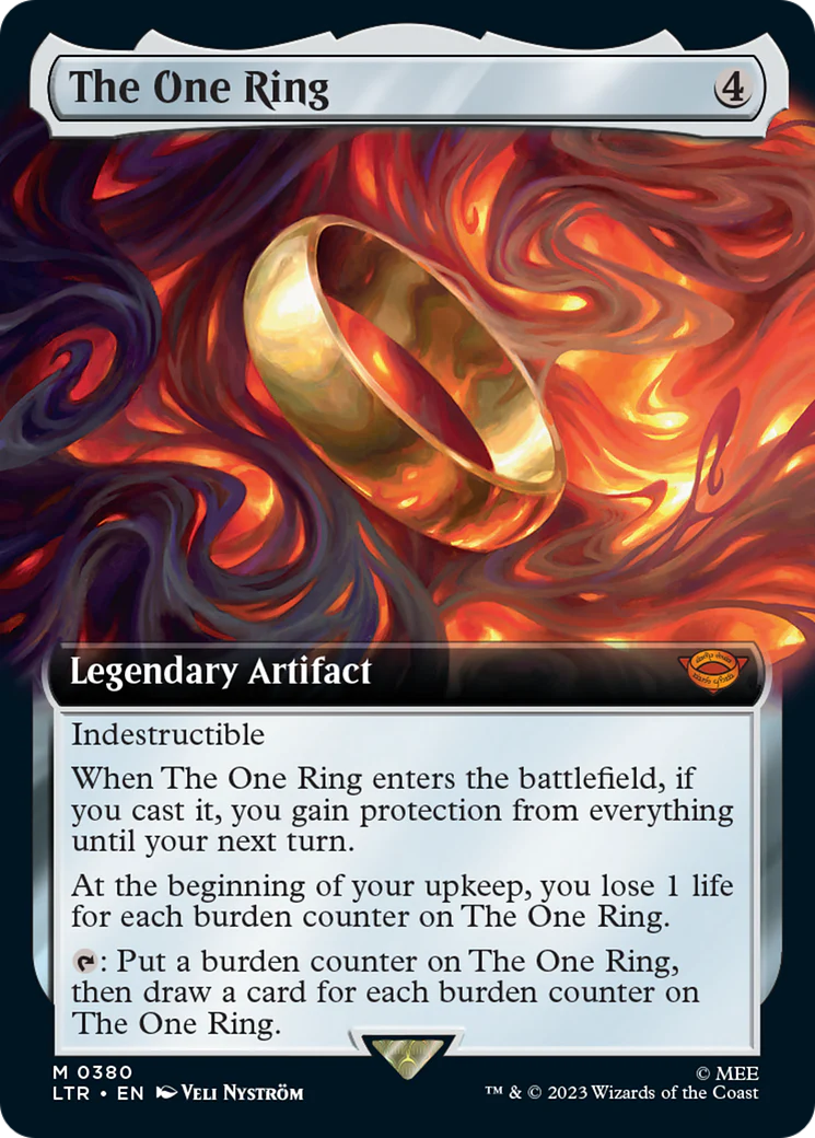 The One Ring (Extended Art, NM Nonfoil) [The Lord of the Rings: Tales of Middle-Earth]