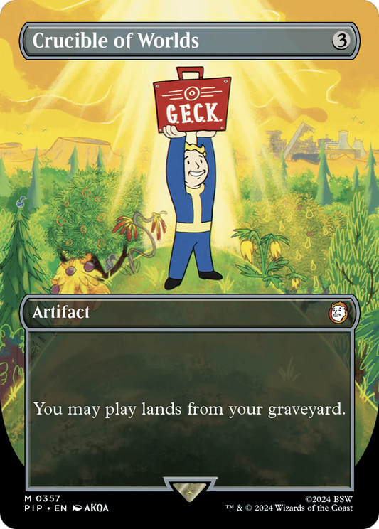 Crucible of Worlds (Borderless, NM Foil) [Fallout]